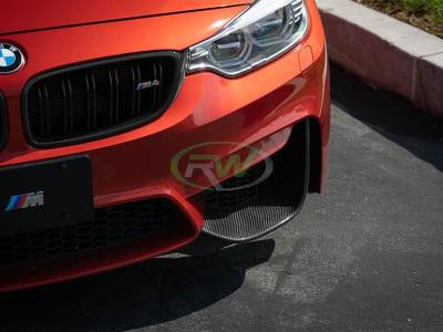 BMW M3/M4 Carbon Fiber Perf Style Splitters bmwf82m402
