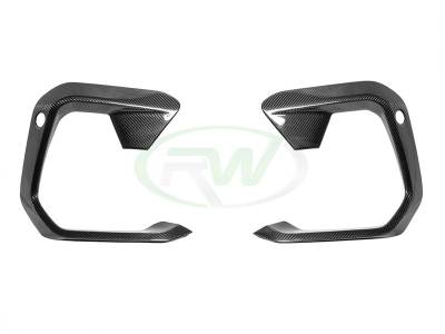 RW Carbon - BMW F96 X6M Carbon Fiber Upper Bumper Splitters bmwf9605 - Image 5