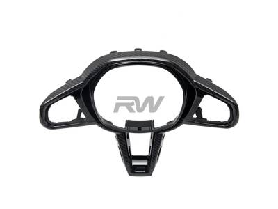 RW Carbon - BMW G22 G26 4-Series LCI Carbon Fiber Steering Wheel Trim bmwg22020 - Image 4