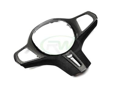 RW Carbon - BMW Carbon Fiber Alcantara Steering Wheel Trim Pre LCI bmwg05006 - Image 2