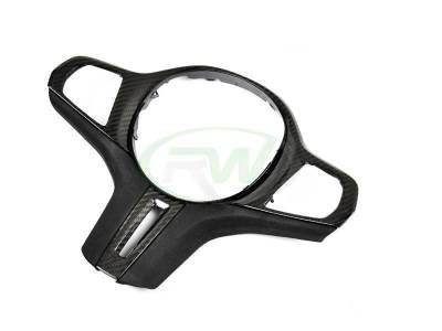 RW Carbon - BMW Carbon Fiber Alcantara Steering Wheel Trim Pre LCI bmwg05006 - Image 3
