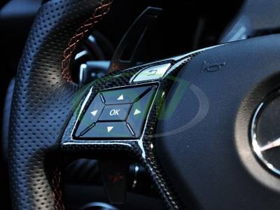 RW Carbon - Mercedes Carbon Fiber Steering Wheel Trim mercw20439 - Image 2