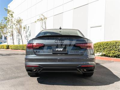 RW Carbon - Audi B9 A4 S4 Carbon Fiber Trunk Spoiler audis401 - Image 2