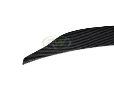 RW Carbon - Audi B9 A4 S4 Carbon Fiber Trunk Spoiler audis401 - Image 6