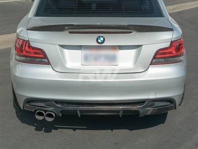 RW Carbon - BMW E82 Carbon Fiber M4 Style Trunk Spoiler bmwe82016 - Image 2