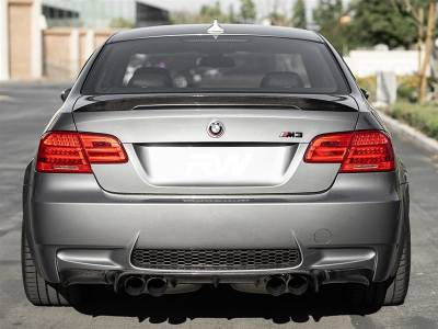 RW Carbon - BMW E92 M3 1x1 Carbon Fiber Perf Style Trunk Spoiler bmwe92044 - Image 2