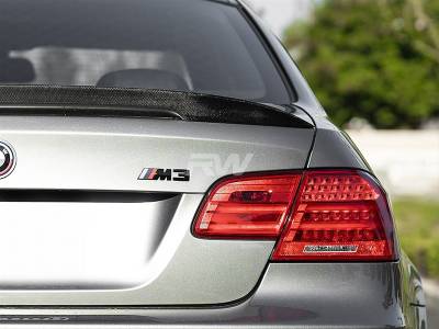 RW Carbon - BMW E92 M3 1x1 Carbon Fiber Perf Style Trunk Spoiler bmwe92044 - Image 4