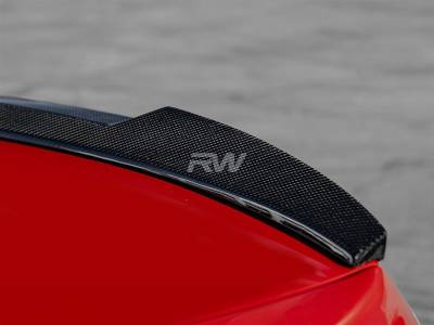 RW Carbon - BMW F30 F80 M4 Style Carbon Fiber Trunk Spoiler bmwf30033 - Image 5