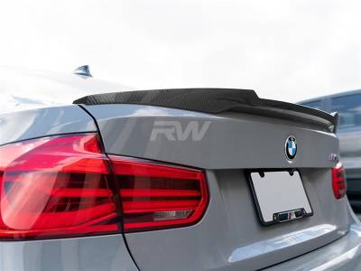 RW Carbon - BMW F30 F80 M4 Style Carbon Fiber Trunk Spoiler bmwf30033 - Image 6