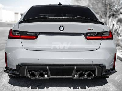 RW Carbon - BMW G20/G80 GTX Carbon Fiber Trunk Spoiler bmwg20026 - Image 4