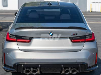 RW Carbon - BMW G20 G80 CS Style Carbon Fiber Trunk Spoiler bmwg20001 - Image 3