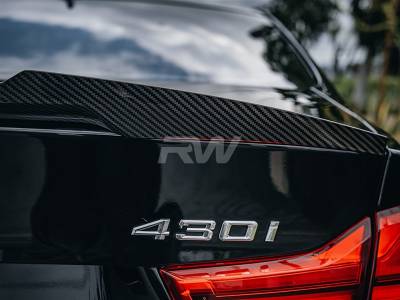 RW Carbon - BMW F32 M4 Style Carbon Fiber Trunk Spoiler bmwf32021 - Image 3