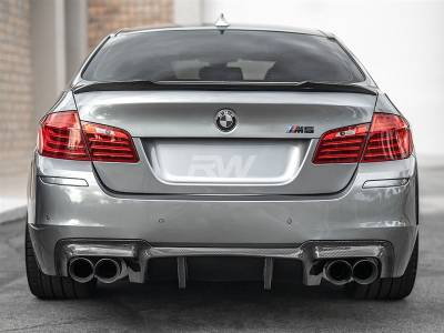 RW Carbon - BMW F10 CS Style Carbon Fiber Trunk Spoiler bmwf10065 - Image 2