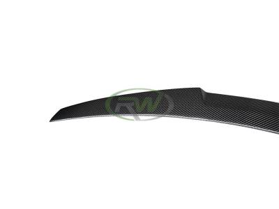 RW Carbon - BMW F10 M4 Style Carbon Fiber Trunk Spoiler bmwf10063 - Image 6