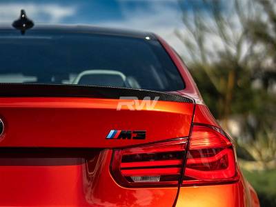 RW Carbon - BMW F80 M3 Performance Style CF Trunk Spoiler bmwf80001 - Image 4