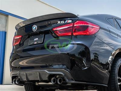 RW Carbon - BMW F16 X6 F86 X6M 3D Style CF Trunk Spoiler bmwf16003 - Image 2