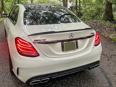 RW Carbon - Mercedes W205 XR Carbon Fiber Trunk Spoiler mercw20524 - Image 3