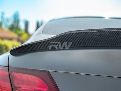 RW Carbon - Mercedes W205 Coupe GTX Carbon Fiber Trunk Spoiler mercw20529 - Image 4