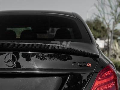 RW Carbon - Mercedes W205 GTX Carbon Fiber Trunk Spoiler mercw20509 - Image 2