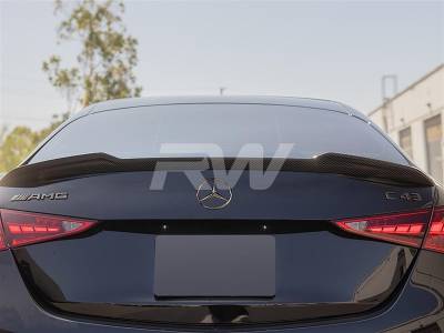 RW Carbon - Mercedes W206 XR Style Carbon Fiber Trunk Spoiler mercw20602 - Image 3