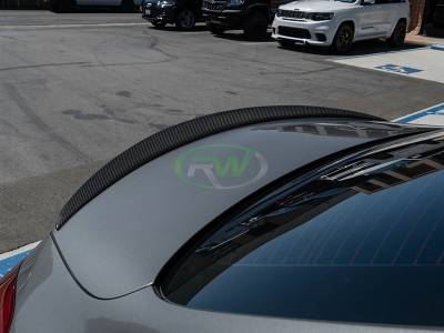 RW Carbon - Mercedes W205 AMG Style Carbon Fiber Trunk Spoiler mercw20501 - Image 3