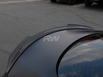 RW Carbon - Mercedes W205 XR Coupe Carbon Fiber Trunk Spoiler mercw20560 - Image 2