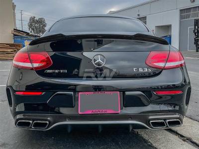 RW Carbon - Mercedes W205 XR Coupe Carbon Fiber Trunk Spoiler mercw20560 - Image 3