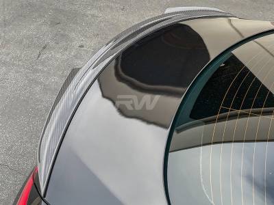 RW Carbon - Mercedes W205 XR Coupe Carbon Fiber Trunk Spoiler mercw20560 - Image 4