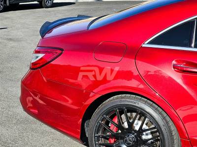 RW Carbon - Mercedes W218 CLS Carbon Fiber XR Trunk Spoiler mercw218010 - Image 3
