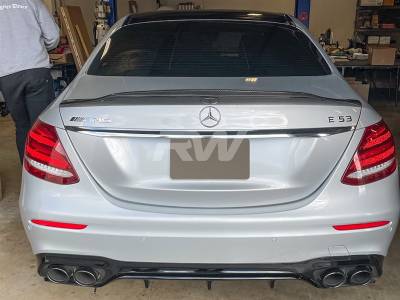 RW Carbon - Mercedes W213 GTX Carbon Fiber Trunk Spoiler mercw21309 - Image 2