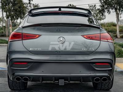 RW Carbon - Mercedes W167 GLE Coupe Carbon Fiber Trunk Spoiler mercw16701 - Image 3