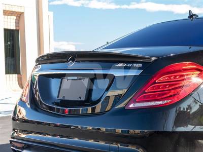 RW Carbon - Mercedes W222 Carbon Fiber Trunk Spoiler mercw22201 - Image 4