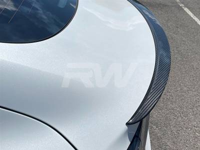 RW Carbon - Tesla Model 3 Carbon Fiber Trunk Spoiler tesla09 - Image 2
