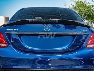 RW Carbon - Mercedes W205 Sedan Carbon Fiber Trunk Trim Mercw20550 - Image 2