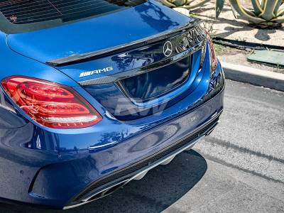 RW Carbon - Mercedes W205 Sedan Carbon Fiber Trunk Trim Mercw20550 - Image 4