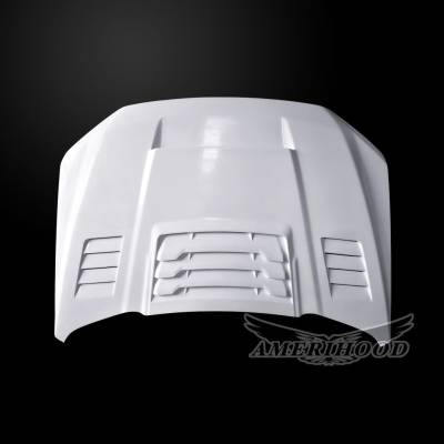 AmeriHood Fiberglass - Ford F-150 RIP AmeriHood Body Kit- Ram Air Hood F1515AHRIPFHW - Image 3