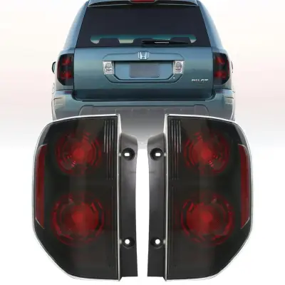 Honda Pilot JDM Smoke Lens With Black Housing Rear DEPO Tail Light