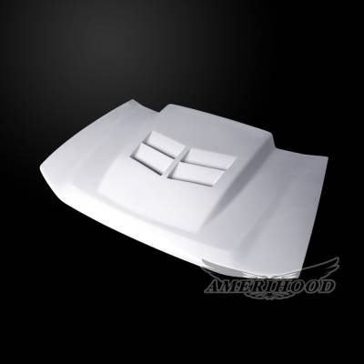 AmeriHood Fiberglass - Chevrolet Trailblazer CWL AmeriHood Heat Extracting Hood CTB02AHCWLFHW - Image 5