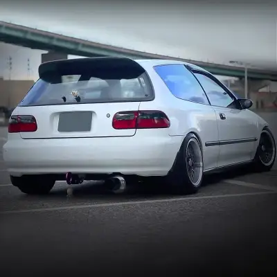 Spec-D - Honda Civic HB Spec-D Taillights - Red & Clear - LT-CV923RG-RS - Image 2