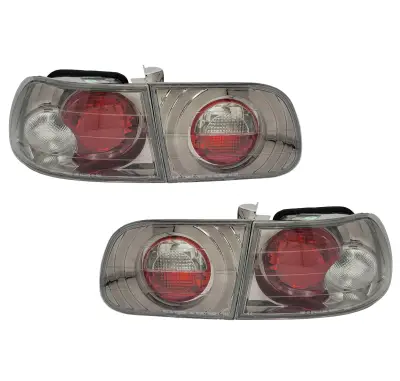 Honda Civic HB 4 Car Option Altezza Taillights - Gunmetal - LT-HC923G-YD