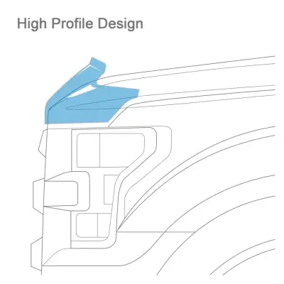AVS - GMC Yukon AVS Bugflector II Hood Shield - Smoke - Image 2
