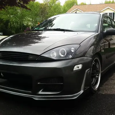 4 Car Option - Ford Focus 4 Car Option Dual Halo Projector Headlights - Black - LP-FF00BB - Image 4