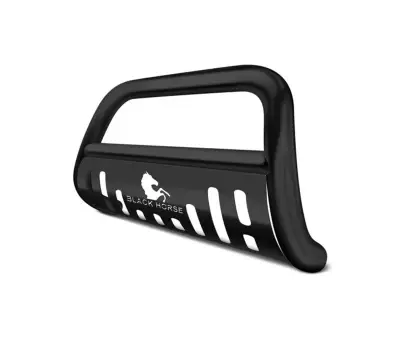 Black Horse - Toyota Highlander Black Horse Bull Bar guard with skid plate - Black - Image 2
