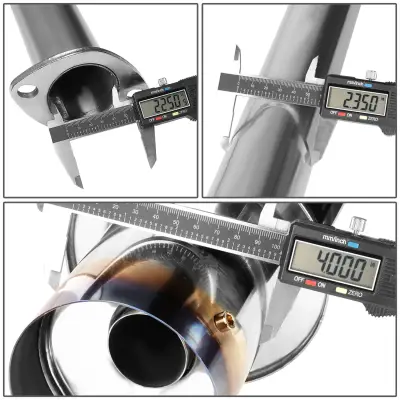 OptionRacing - Scion tC Option Racing Cat-Back Exhaust w/ Burnt Tip - 41-41129 - Image 2